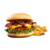 Cheese & Bacon Burger & Small Chips