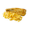 Family hake and chips meal